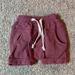 Little Bipsy Maroon Kids Shorts with Pockets